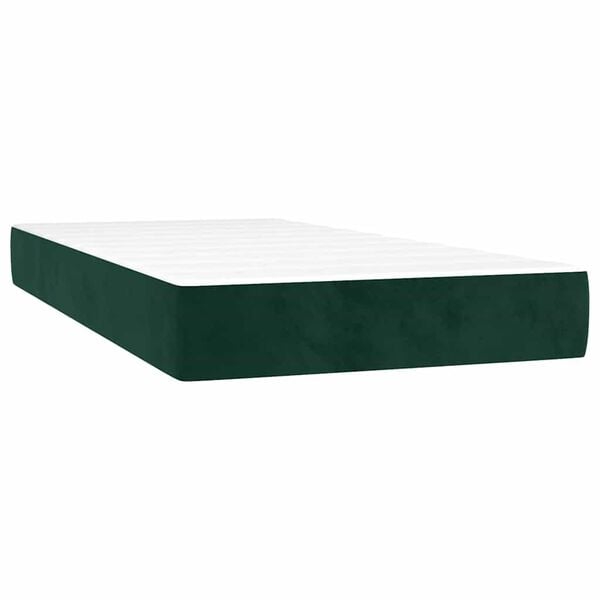 vidaXL &Kappa;&rho;&epsilon;&beta;ά&tau;&iota; Boxspring &mu;&epsilon; &Sigma;&tau;&rho;ώ&mu;&alpha; &Sigma;&kappa;&omicron;ύ&rho;&omicron; &Pi;&rho;ά&sigma;&iota;&nu;&omicron; 90x190 &epsilon;&kappa;. &Beta;&epsilon;&lambda;&omicron;ύ&delta;&iota;&nu;&omicron;