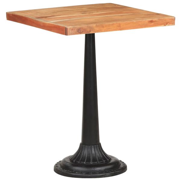 vidaXL Τραπέζι Bistro 60 x 60 x 76 εκ. από Μασίφ Ξύλο Ακακίας