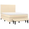 vidaXL &Kappa;&rho;&epsilon;&beta;ά&tau;&iota; Boxspring &mu;&epsilon; &Sigma;&tau;&rho;ώ&mu;&alpha; &Kappa;&rho;&epsilon;&mu; 140x200 &epsilon;&kappa;. &Upsilon;&phi;&alpha;&sigma;&mu;ά&tau;&iota;&nu;&omicron;