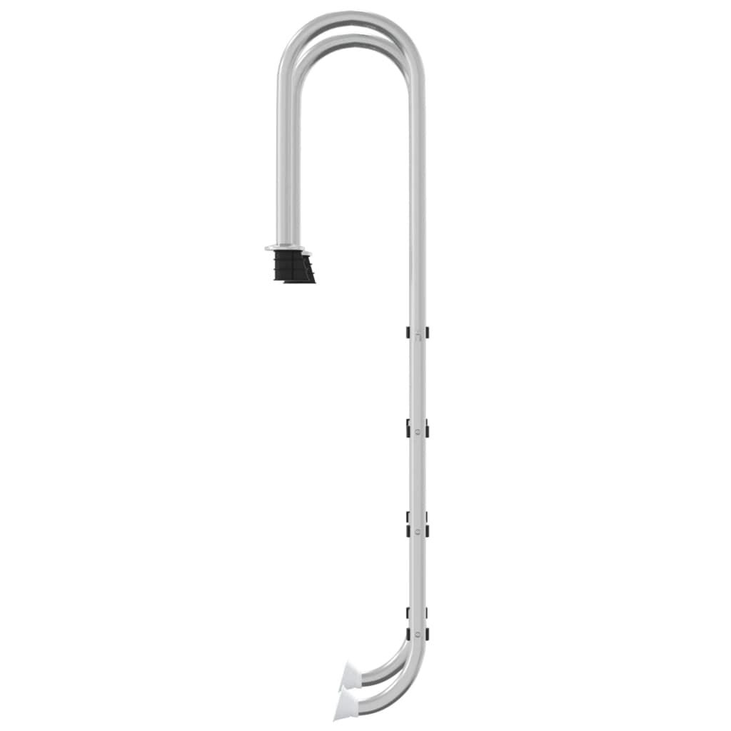 vidaXL Σκάλα Πισίνας 54 x 38 x 184,5 εκ. από Ανοξείδωτο Ατσάλι 304