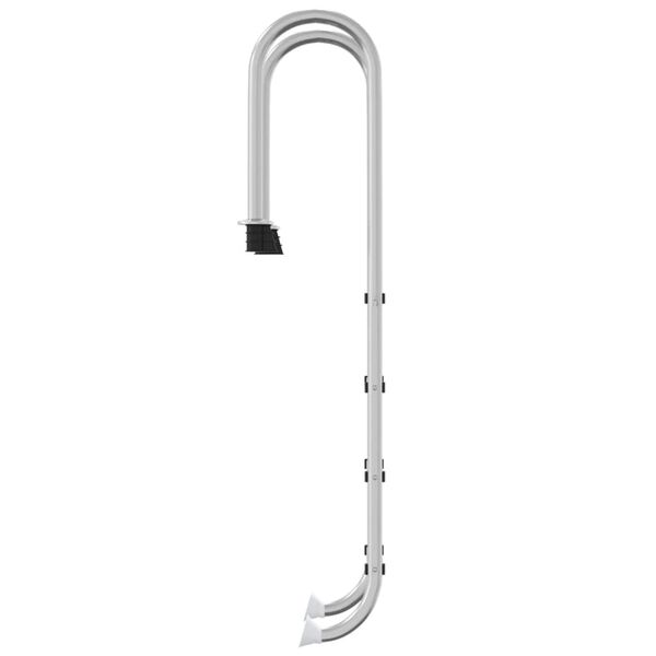vidaXL Σκάλα Πισίνας 54 x 38 x 184,5 εκ. από Ανοξείδωτο Ατσάλι 304