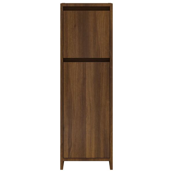 vidaXL Ντουλάπι Μπάνιου Καφέ Δρυς 30x30x95 εκ. Επεξεργασμένο Ξύλο