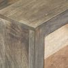 vidaXL Ντουλάπι με Συρτάρια Γκρι 75 x 30 x 60 εκ. Μασίφ Ξύλο Μάνγκο