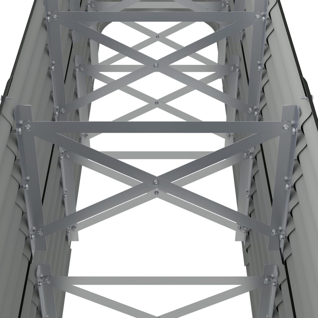 vidaXL Ζαρντινιέρα Ανθρακί 224x40x68 εκ Ατσάλι με Ηλεκτρ. Βαφή Πούδρας