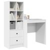 vidaXL Γραφείο με αποθηκευτικό χώρο 2 pcs Λευκό 70 x 50 x 76 εκ.