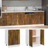 vidaXL Ντουλάπι "Lyon" Καπνιστή Δρυς 60x46x81,5 εκ. από Τεχνητό Ξύλο