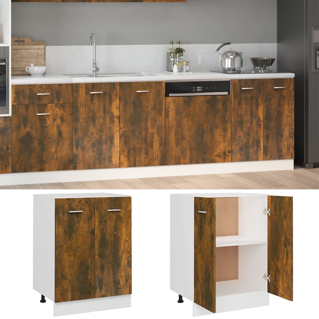 vidaXL Ντουλάπι Lyon Καπνιστή Δρυς 60x46x81,5εκ. Επεξεργασμένο Ξύλο