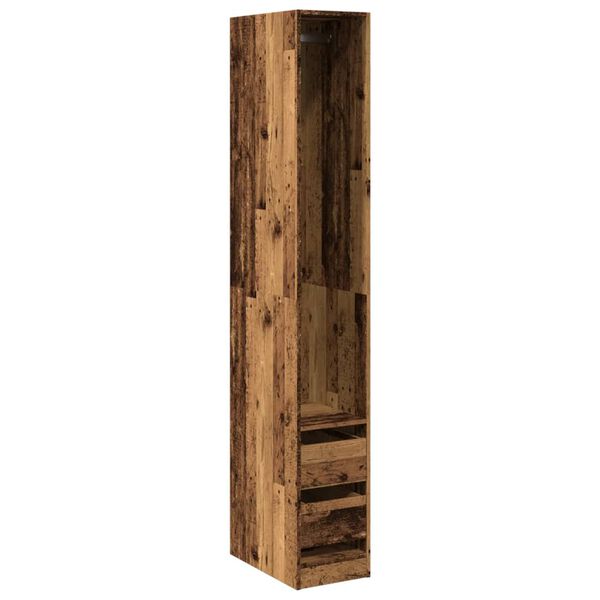 vidaXL Ντουλάπα Όψη Παλαιού Ξύλου 30x50x200 εκ. από Επεξεργασμένο Ξύλο