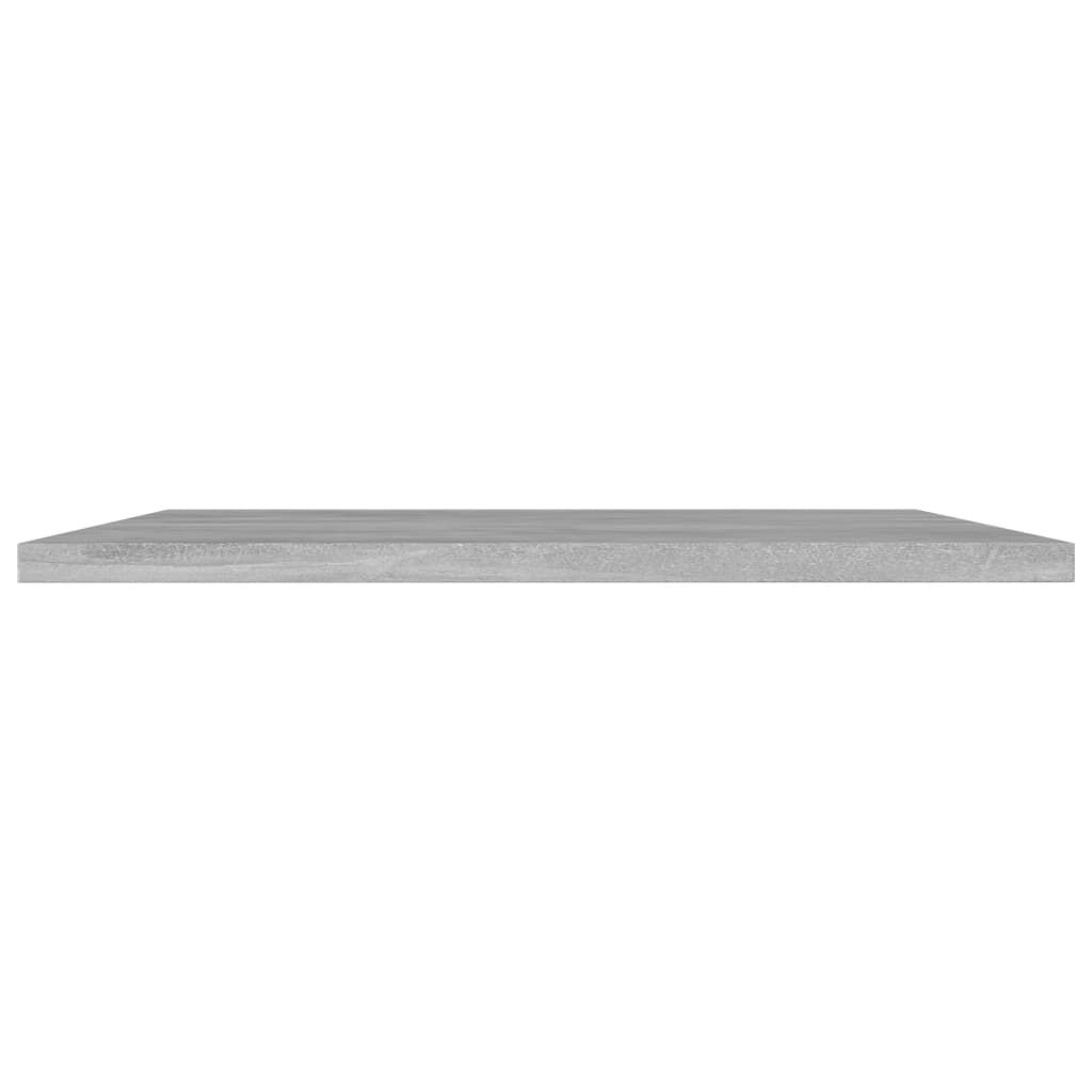 vidaXL Ράφια Βιβλιοθήκης 8 τεμ. Γκρι Σκυροδ. 40x40x1,5 εκ. Επεξ.Ξύλο
