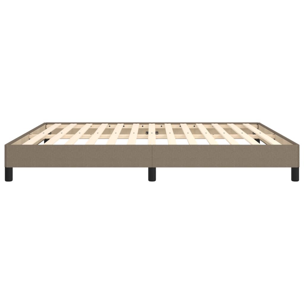 vidaXL Σκελετός Κρεβατιού Χωρίς Στρώμα Taupe 160x200 εκ. Υφασμάτινο