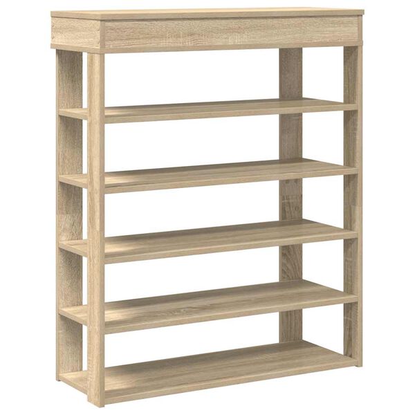Ράφι παπουτσιών vidaXL Sonoma Oak 80x30x98 cm Κατασκευασμένο ξύλο