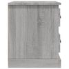 vidaXL Κομοδίνο Γκρι Sonoma 39x39x47,5 εκ. από Επεξεργασμένο Ξύλο