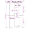 vidaXL Ντουλάπα Παλιό Ξύλο 90 x 52 x 200 εκ. από Μοριοσανίδα