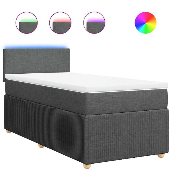 vidaXL &Kappa;&rho;&epsilon;&beta;ά&tau;&iota; Boxspring &mu;&epsilon; &Sigma;&tau;&rho;ώ&mu;&alpha; &Sigma;&kappa;&omicron;ύ&rho;&omicron; &Gamma;&kappa;&rho;&iota; 100x200 &epsilon;&kappa;. &Upsilon;&phi;&alpha;&sigma;&mu;ά&tau;&iota;&nu;&omicron;