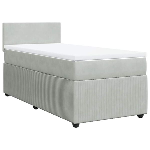 vidaXL &Kappa;&rho;&epsilon;&beta;ά&tau;&iota; Boxspring &mu;&epsilon; &Sigma;&tau;&rho;ώ&mu;&alpha; &Alpha;&nu;&omicron;&iota;&chi;&tau;ό &Gamma;&kappa;&rho;&iota; 80x200 &epsilon;&kappa;. &Beta;&epsilon;&lambda;&omicron;ύ&delta;&iota;&nu;&omicron;