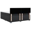 vidaXL Κρεβάτι Boxspring με Στρώμα Μαύρο 200x200 εκ. Συνθετικό Δέρμα