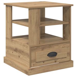 vidaXL &Kappa;&omicron;&mu;&omicron;&delta;ί&nu;&omicron; &mu;&epsilon; &rho;ά&phi;&iota; Artisan Oak 50 x 50 x 60 cm &Epsilon;&pi;&epsilon;&xi;&epsilon;&rho;&gamma;&alpha;&sigma;&mu;έ&nu;&omicron; &xi;ύ&lambda;&omicron;