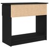vidaXL Τραπέζι κονσόλας με συρτάρια Μαύρο 85,5x38,5x74,5 cm