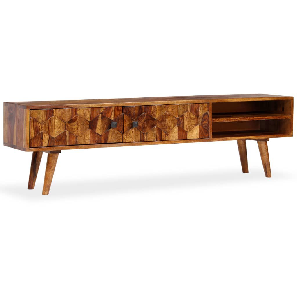 vidaXL Έπιπλο Τηλεόρασης 140 x 30 x 40 εκ. από Μασίφ Ξύλο Sheesham