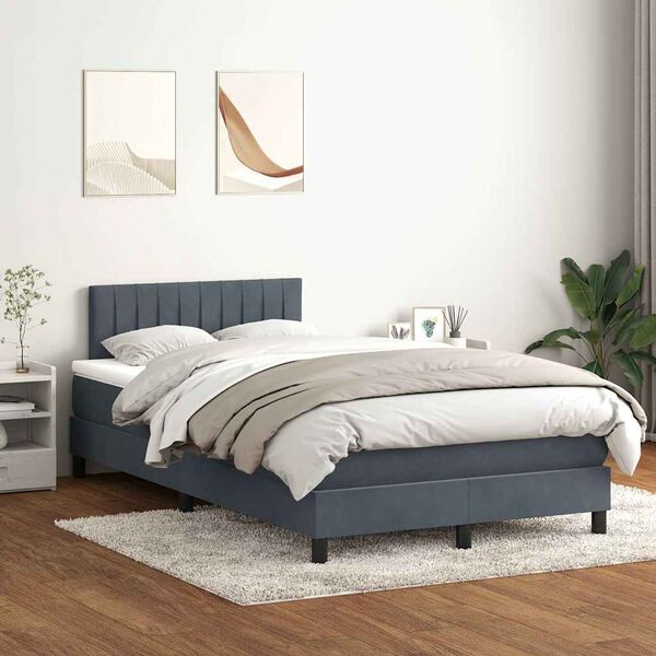 vidaXL &Kappa;&rho;&epsilon;&beta;ά&tau;&iota; Boxspring &mu;&epsilon; &Sigma;&tau;&rho;ώ&mu;&alpha; &Sigma;&kappa;&omicron;ύ&rho;&omicron; &Gamma;&kappa;&rho;&iota; 120x210 &epsilon;&kappa;. &Beta;&epsilon;&lambda;&omicron;ύ&delta;&iota;&nu;&omicron;