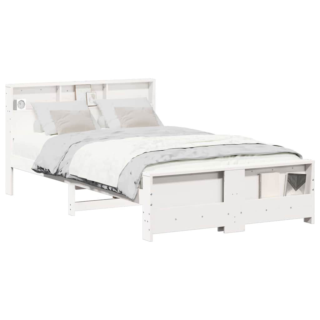 vidaXL Σκελετός Κρεβατιού Καφέ 180 x 200 cm Μασίφ ξύλο πεύκου