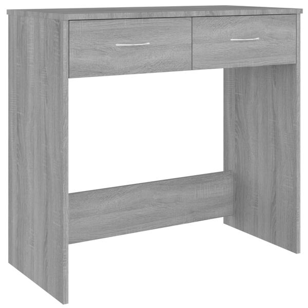 vidaXL Γραφείο Γκρι Sonoma 80 x 40 x 75 εκ. από Επεξεργασμένο Ξύλο