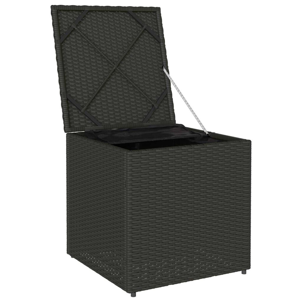 vidaXL Κουτί μαξιλαριών Μαύρο 50x50x50 εκ Πολυεστέρας