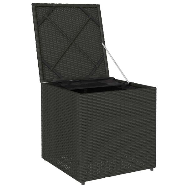 vidaXL Κουτί μαξιλαριών Μαύρο 50x50x50 εκ Πολυεστέρας