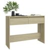 vidaXL Τραπέζι Κονσόλα Sonoma Δρυς 100x35x76,5 εκ. Επεξεργασμένο Ξύλο