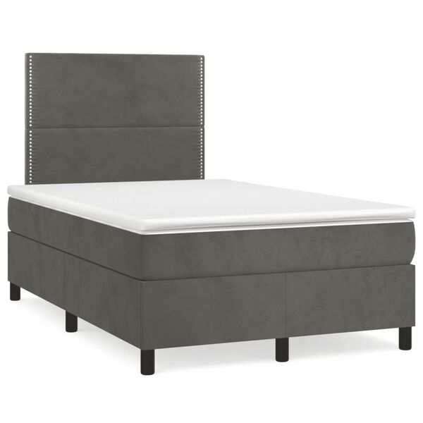 vidaXL &Kappa;&rho;&epsilon;&beta;ά&tau;&iota; Boxspring &mu;&epsilon; &Sigma;&tau;&rho;ώ&mu;&alpha; &Sigma;&kappa;&omicron;ύ&rho;&omicron; &Gamma;&kappa;&rho;&iota; 120x190 &epsilon;&kappa;. &Beta;&epsilon;&lambda;&omicron;ύ&delta;&iota;&nu;&omicron;