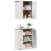 vidaXL Σετ Επίπλων Μπάνιου με ράφι 2 pcs Καφέ 67.5 x 34 x 80 εκ.