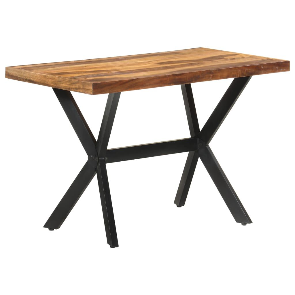 vidaXL Τραπεζαρία 120 x 60 x 75 εκ. Μασίφ Ξύλο & Μελί Φινίρισμα