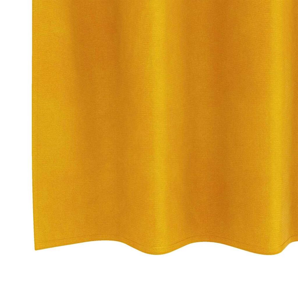 vidaXL Κουρτίνες 2 pcs κίτρινο μουσταρδί 140 x 140 cm Βελούδο