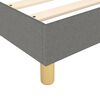 vidaXL Κρεβάτι Boxspring με Στρώμα Σκούρο Γκρι 140x190 εκ. Υφασμάτινο