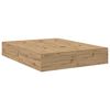 vidaXL Σκελετός Κρεβατιού artisan δρυς 150 x 200 cm Επεξεργασμένο ξύλο