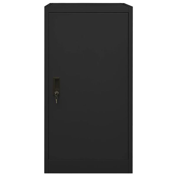 vidaXL Ντουλάπα για Σέλα Μαύρη 53 x 53 x 105 εκ. Ατσάλινη