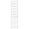 vidaXL Αρχειοθήκη Φορητή Λευκή 28 x 41 x 109 εκ. Μεταλλική