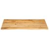 vidaXL Επιφάνεια Τραπεζιού 120x60x2,5 εκ. Live Edge Μασίφ Ξύλο Μάνγκο