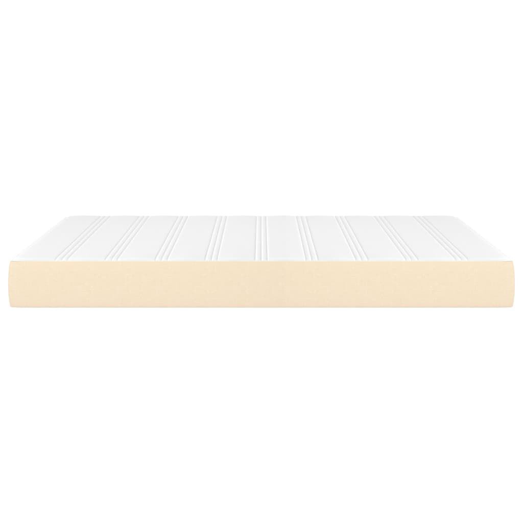 vidaXL Στρώμα με Pocket Springs Κρεμ 140x190x20 εκ. Υφασμάτινο