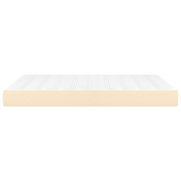 vidaXL Στρώμα με Pocket Springs Κρεμ 140x190x20 εκ. Υφασμάτινο