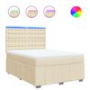 vidaXL &Kappa;&rho;&epsilon;&beta;ά&tau;&iota; Boxspring &mu;&epsilon; &Sigma;&tau;&rho;ώ&mu;&alpha; &Kappa;&rho;&epsilon;&mu; 140x190 &epsilon;&kappa;. &Upsilon;&phi;&alpha;&sigma;&mu;ά&tau;&iota;&nu;&omicron;