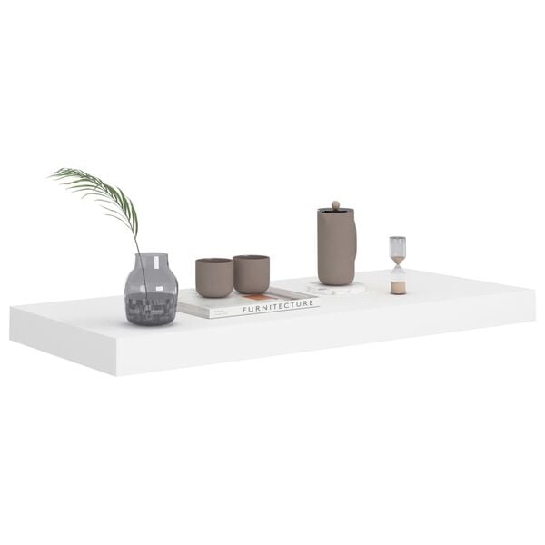 vidaXL Ράφι Τοίχου Άσπρο 60x23,5x3,8 εκ. MDF