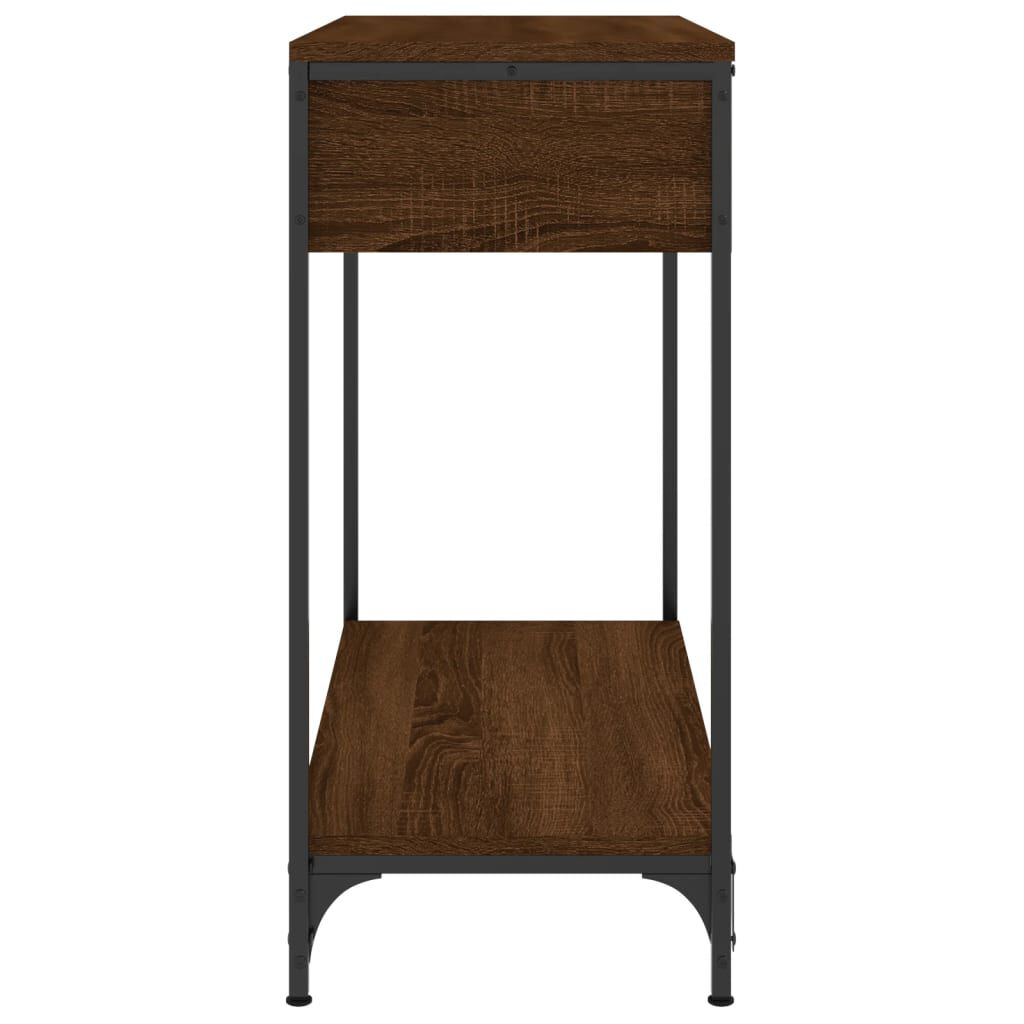 vidaXL Τραπέζι Κονσόλα Καφέ Δρυς 75x34,5x75 εκ. Επεξεργασμένο Ξύλο