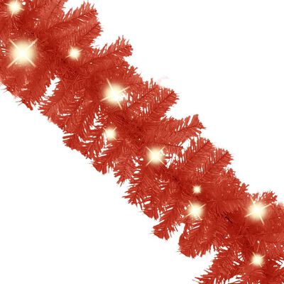 vidaXL Γιρλάντα Χριστουγεννιάτικη με Λαμπάκια LED Κόκκινη 10 μ.