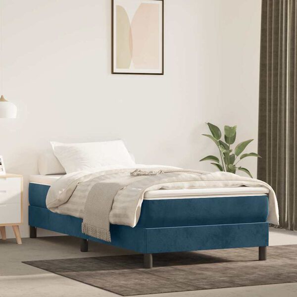 vidaXL &Kappa;&rho;&epsilon;&beta;ά&tau;&iota; Boxspring &mu;&epsilon; &Sigma;&tau;&rho;ώ&mu;&alpha; &Sigma;&kappa;&omicron;ύ&rho;&omicron; &Mu;&pi;&lambda;&epsilon; 90x200 &epsilon;&kappa;. &Beta;&epsilon;&lambda;&omicron;ύ&delta;&iota;&nu;&omicron;