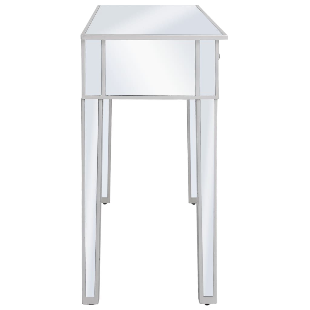 vidaXL Τραπέζι Κονσόλα Καθρέφτης 106,5 x 38 x 76,5 εκ. από MDF & Γυαλί