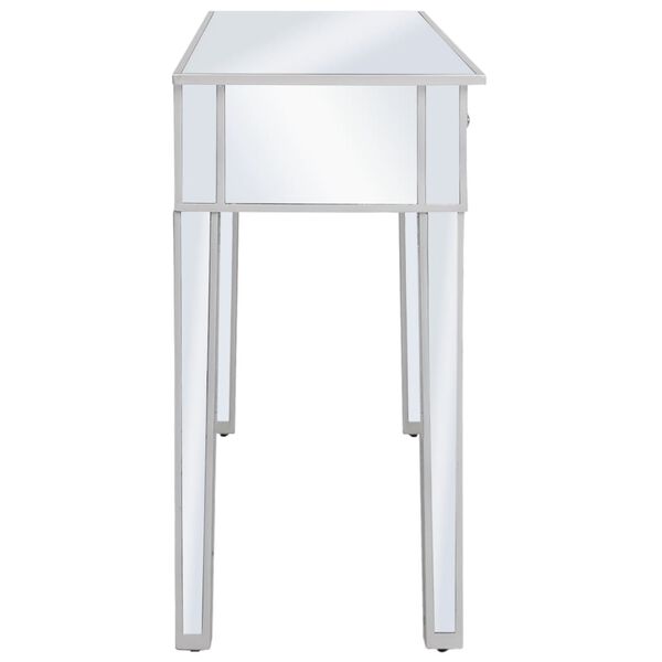 vidaXL Τραπέζι Κονσόλα Καθρέφτης 106,5 x 38 x 76,5 εκ. από MDF & Γυαλί