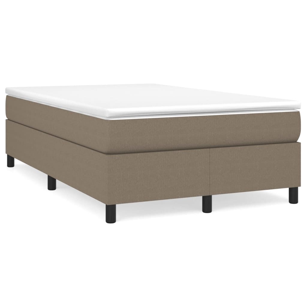 vidaXL Σκελετός Κρεβατιού Χωρίς Στρώμα Taupe 120x200 εκ. Υφασμάτινο