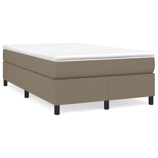 vidaXL Σκελετός Κρεβατιού Χωρίς Στρώμα Taupe 120x200 εκ. Υφασμάτινο