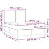 vidaXL &Kappa;&rho;&epsilon;&beta;ά&tau;&iota; Boxspring &mu;&epsilon; &Sigma;&tau;&rho;ώ&mu;&alpha; &Sigma;&kappa;&omicron;ύ&rho;&omicron; &Kappa;&alpha;&phi;έ 140x190 &epsilon;&kappa;. &Upsilon;&phi;&alpha;&sigma;&mu;ά&tau;&iota;&nu;&omicron;